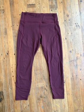 Lululemon Burgundy High-Rise Leggings